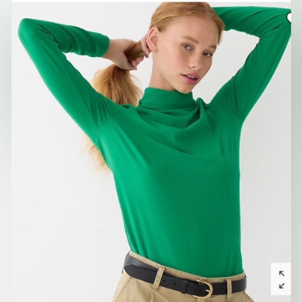J. Crew NWT Tissue Turtleneck Top